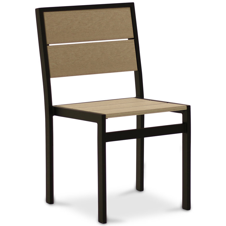 Ebern Designs Darlicia Stacking Patio Dining Side Chair Wayfair